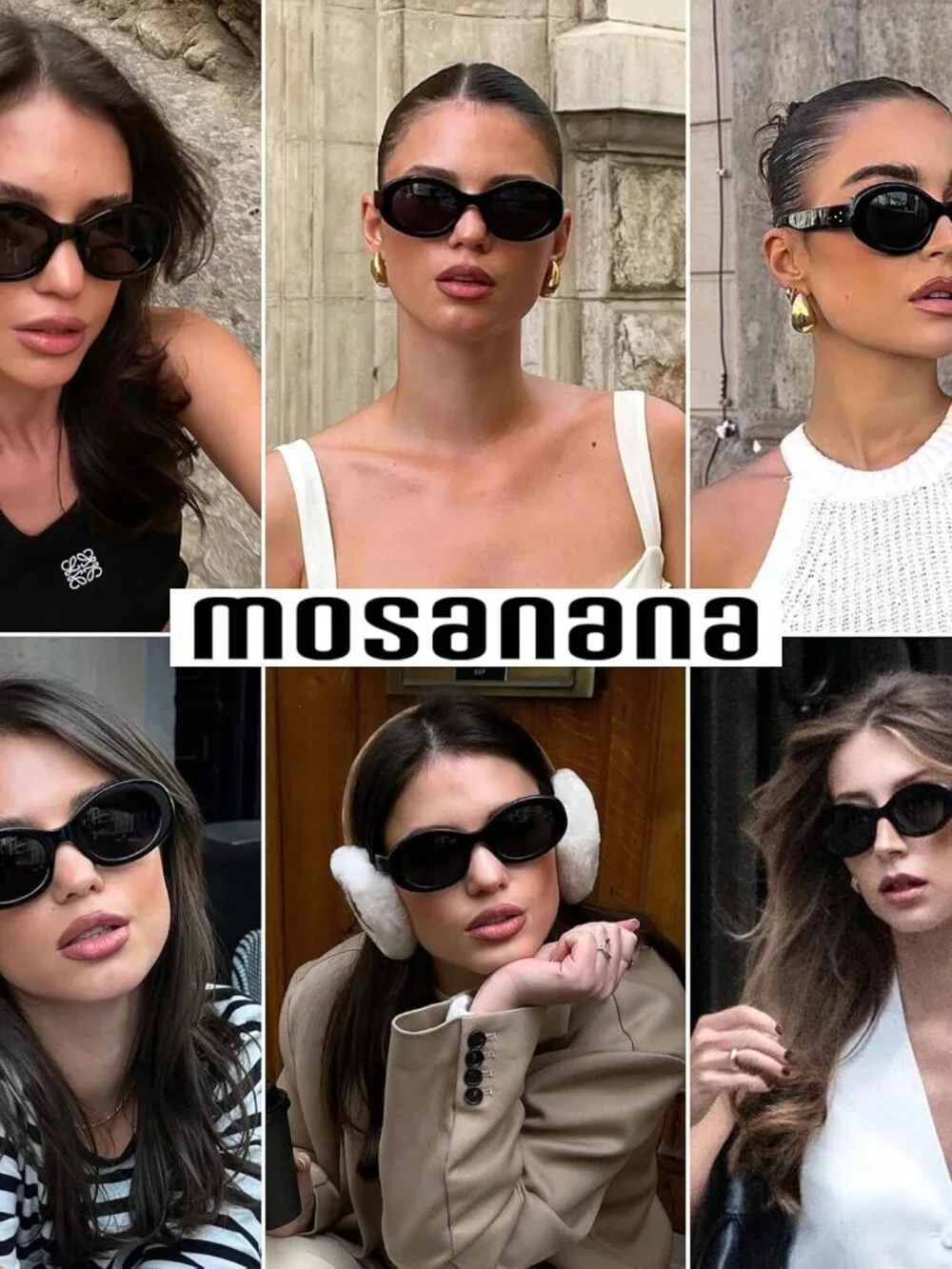 Fashionable Women's Oval Sunglasses - Lightweight Retro Style with UV Protection